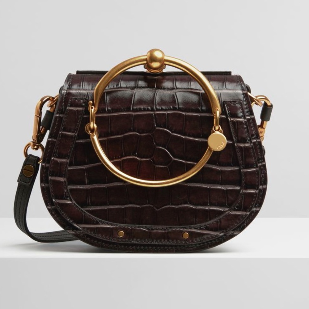 🚫⛔️SOLD⛔️🚫CHLOE Crocodile Embossed Nile Bag - Picture 8 of 9